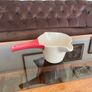 Retired 2019 Ikea Varmer Hot Chocolate Cocoa Two Spout Jug Pitcher Cream Red Handle Image 9
