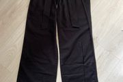 BNWT Ladies Black Limen Mix Belted Trousers 10