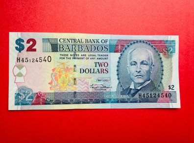 Barbados   2. Dollar.  2007. Pick  66a. ( Uncirculated )