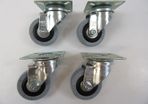 Blickle Swivel Castor 50mm x 18mm Rubber Tyre X 4 Caster