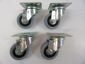 Blickle Swivel Castor 50mm x 18mm Rubber Tyre X 4 Caster