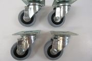 Blickle Swivel Castor 50mm x 18mm Rubber Tyre X 4 Caster