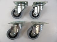 main image for ad Blickle Swivel Castor 50mm x 18mm Rubber Tyre X 4 Caster