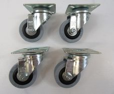 Blickle Swivel Castor 50mm x 18mm Rubber Tyre X 4 Caster