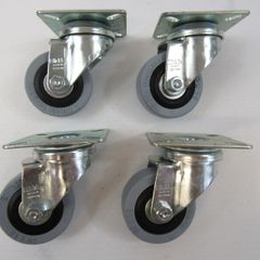 Blickle Swivel Castor 50mm x 18mm Rubber Tyre X 4 Caster