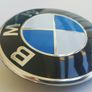 1x BMW 82mm +2 Fastener Grommets Classic blue Emblem Badge Front Rear Bonnet Logo 1 3 5 6 7 series  x z m class 82 with black back Image 6
