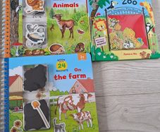 3 Books with Magnets - toddlers