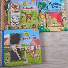 3 Books with Magnets - toddlers
