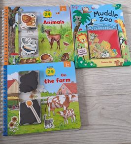 3 Books with Magnets - toddlers