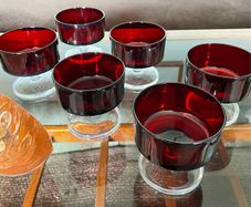 Six Vintage 1960s Luminarc Prawn Cocktail Champagne Prosecco or Dessert Glasses