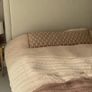 Beige Fabric Super King 6' Bedframe Image 2
