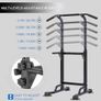 Pull Up & Dip Station Dip Stand freestanding, Height Adjustable Exercise Equipment Fitness Workout Station Pull Up Bar frame for Home Gym Image 2
