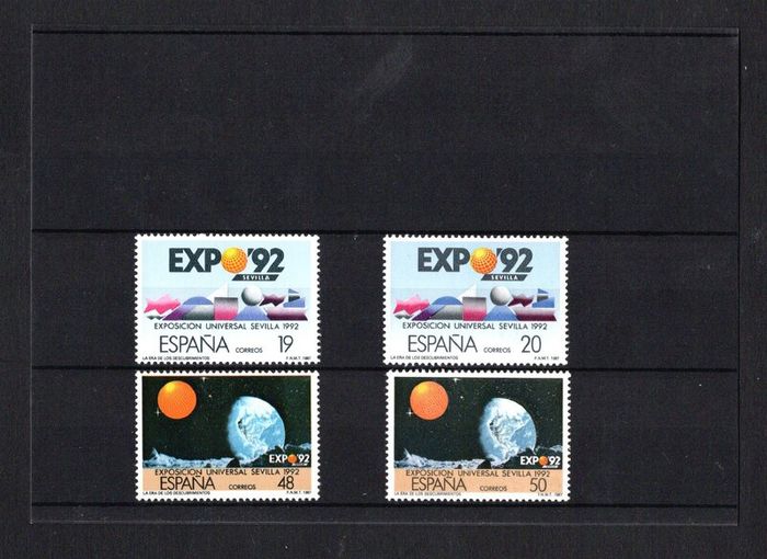 1987 Spain EXPO `92, Sevilla (issue 1 & 2) Commemorative Stamps Mint Never Hinged (MNH)