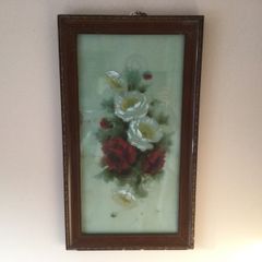 Art Reverse Oil on Glass X 2 .