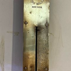 Vintage Brass Chatillion Spring Balance Scale