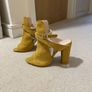 Mustard shade handmade shoes Image 2