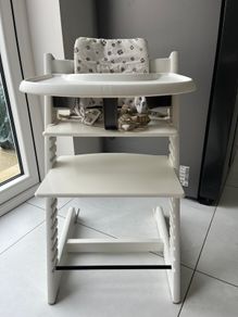 Stokke Tripp Trapp with baby set, cushion, tray and gliders
