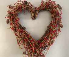 Winter Heart Wreath