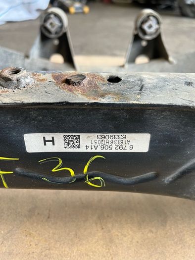 BMW F22 2 F30 F31 3 F36 4 rear axle bracket support subframe 6792506