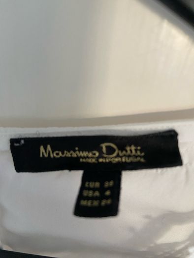 massimo dutti peplum blouse with lace size 38