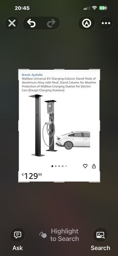 Electric Car Charger Stand