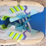 Adidas Originals ZX Torsion UK-8.5/EUR-42/2.3 EF4343 Clear Aqua/Solar Yellow/Purple-2019 Image 5