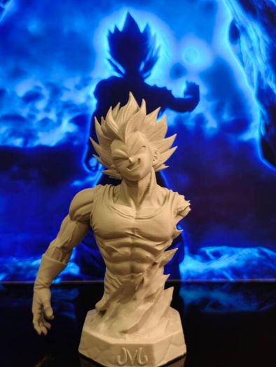 3D Printed Vegeta From Dragon Ball Z Figurine