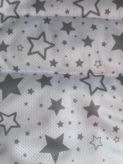 grey cot bumper