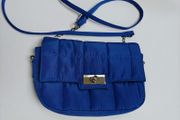 Blue quilted Handbag