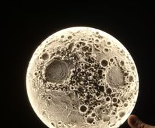 Realistic 3D Printed Moon Lamp