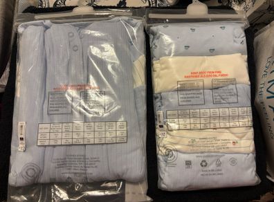 baby sleepsuits and vests