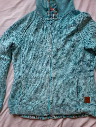 Weird fish chicoa hoodie Size l4 ptp 21" Full zip turquoise in excellent condition