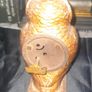 Cold Painted Bronze Clock In Form Of An Owl. The Decorative Dial Sits In The Owls Belly And Has Wind Up Movement, Image 3