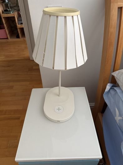 Bedside Lamps with wireless charging for phones etc