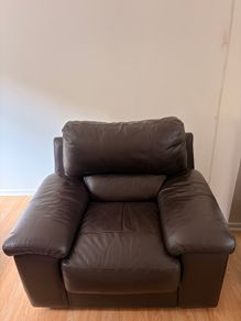 Brown Leather Armchair