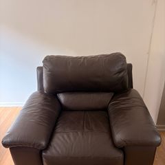 Brown Leather Armchair