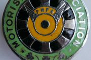 Vintage 1960s Pmpa Motorists Association Car Badge-ireland Auto Emblem Mint!rare