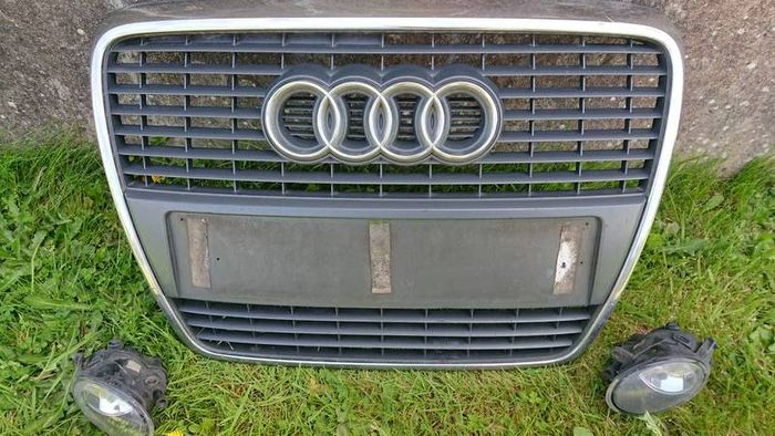 Audi a6 c6 pre fl se model front bumper grill fog lamp spot light grill.Not S-line swaps free parts tuning scrap breaking leather seats black roof lining