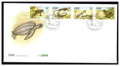 1995 Ireland Fauna & Flora Reptiles and Amphibians Self-Adhesive Commemorative Stamps An Post First Day Cover (FDC)