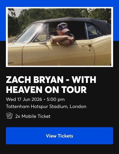 Zach Bryan London