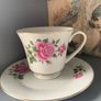 Vintage Delicate Pink Rose Tea Set Image 5