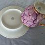 Vintage Romanian Porcelain Teacups, Saucers, Side Plates, Sugar Bowl & Milk Jug Image 2