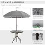 6 Piece Patio Dining Set with Parasol Image 6