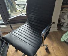 Eames Style Ribbed High Back Office Chair