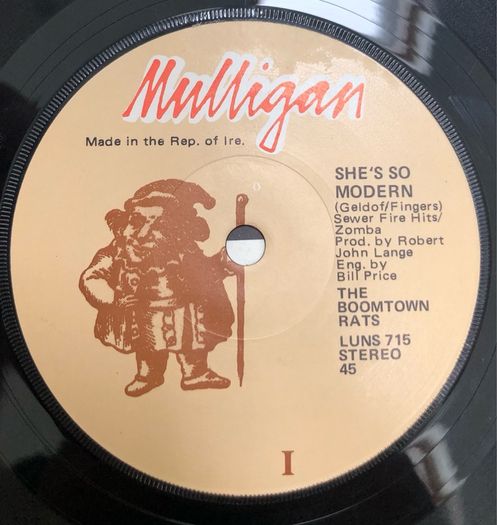 The Boomtown Rats - She's So Modern (1978) Irish 7"
