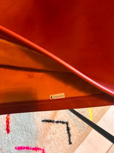 Designer Armchair, Objekto Paulistano, Red Leather