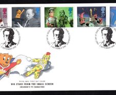 1996 Great Britain 50th Anniversary of Children's Television Commemorative Stamps Royal Mail Addressed First Day Cover (FDC)