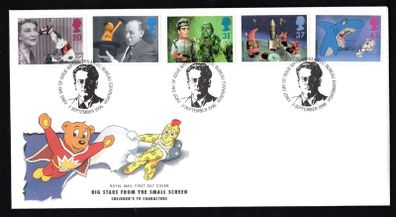 1996 Great Britain 50th Anniversary of Children's Television Commemorative Stamps Royal Mail Addressed First Day Cover (FDC)