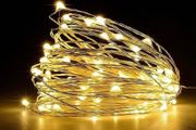 Lights, 50 LED Battery Operated String Lights Copper Wire Light for Indoor Outdoor Lighting, Bedroom, Wedding Decor, Party, Christmas, Tree Decoration 5M/16ft 50Pcs/Warm White (FREE POSTAGE)