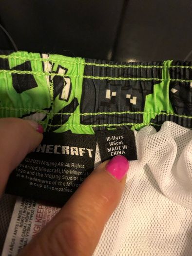 Boys Minecraft shorts age 10/11